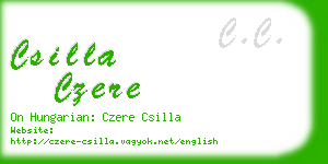 csilla czere business card